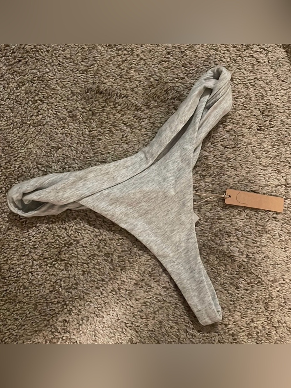 SKIMS Heather Gray Thong
